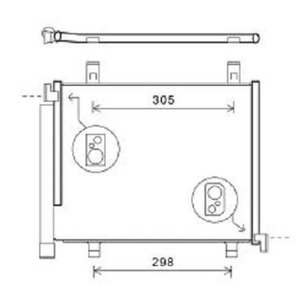 Diederichs Airco condensor DCC1863