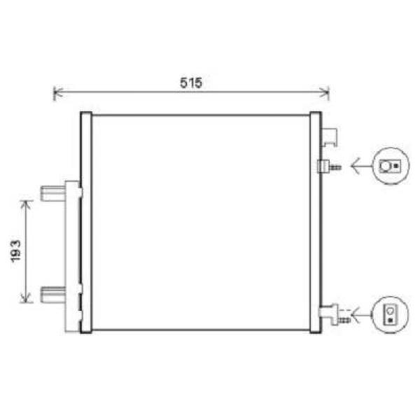 Diederichs Airco condensor DCC1886