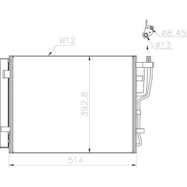 Diederichs Airco condensor DCC1902