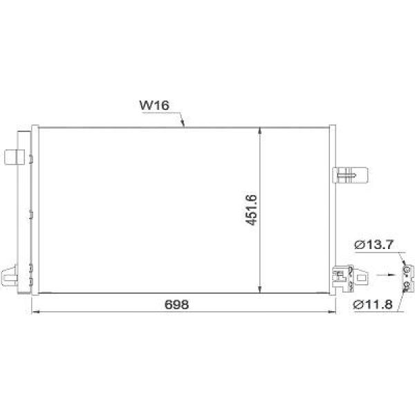 Diederichs Airco condensor DCC1994