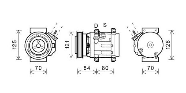 Diederichs Airco compressor DCK1155