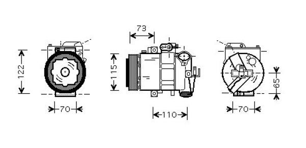 Diederichs Airco compressor DCK1603