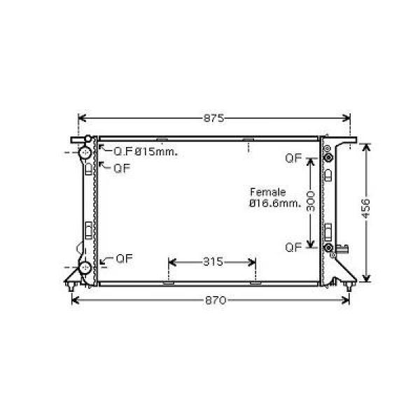 Diederichs Radiateur DCM1492