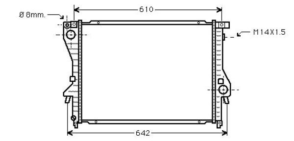Diederichs Radiateur DCM1554