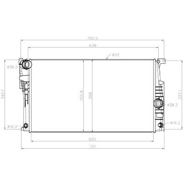 Diederichs Radiateur DCM1598