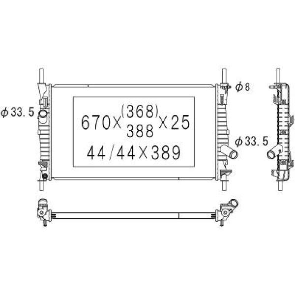 Diederichs Radiateur DCM2090