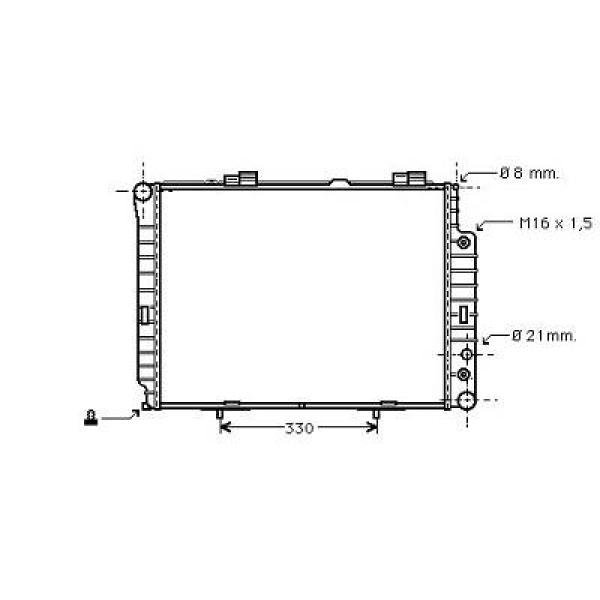 Diederichs Radiateur DCM2361