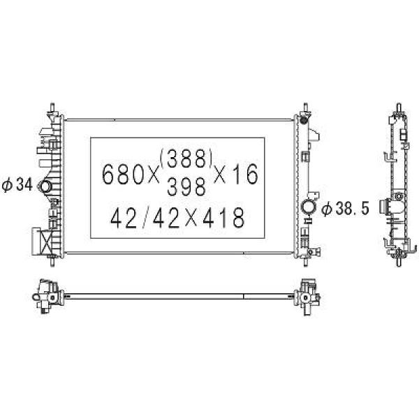 Diederichs Radiateur DCM2686