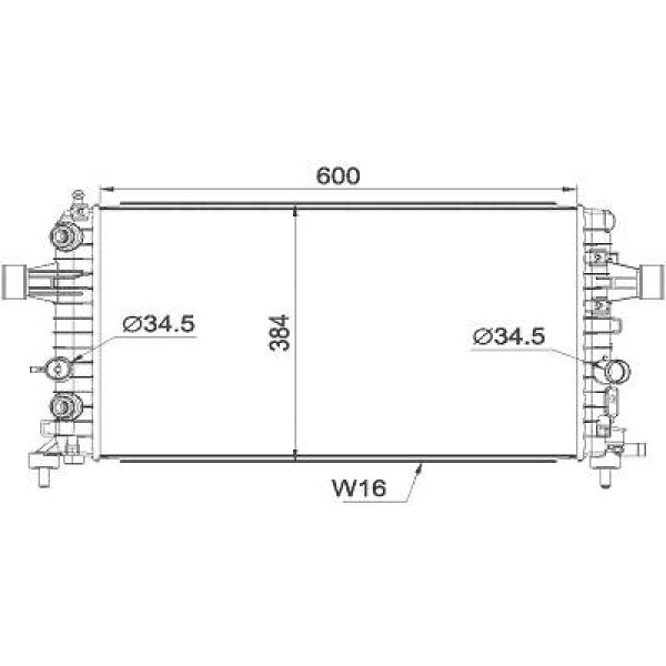 Diederichs Radiateur DCM2693
