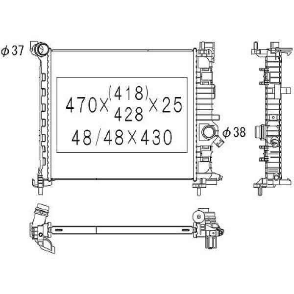 Diederichs Radiateur DCM2707