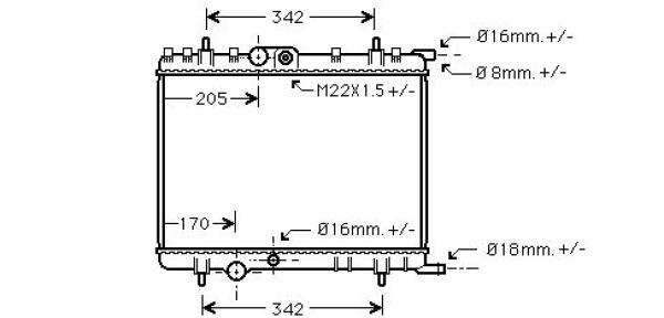 Diederichs Radiateur DCM2809