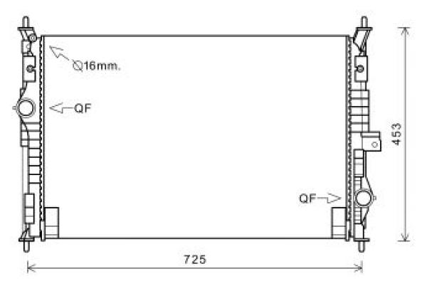 Diederichs Radiateur DCM2823