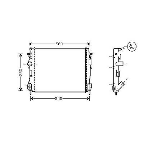 Diederichs Radiateur DCM2925