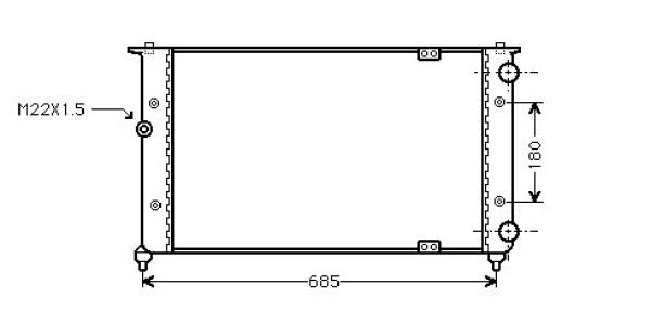 Diederichs Radiateur DCM3002