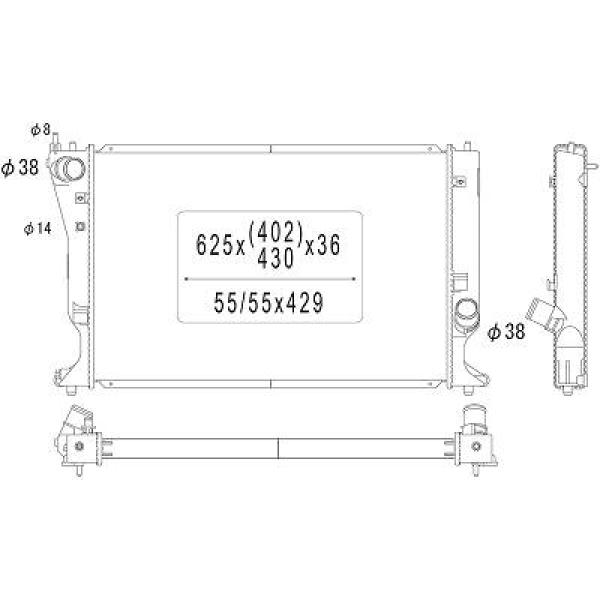 Diederichs Radiateur DCM3286