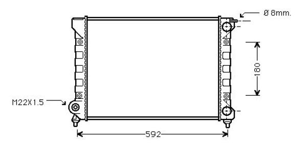 Diederichs Radiateur DCM3382