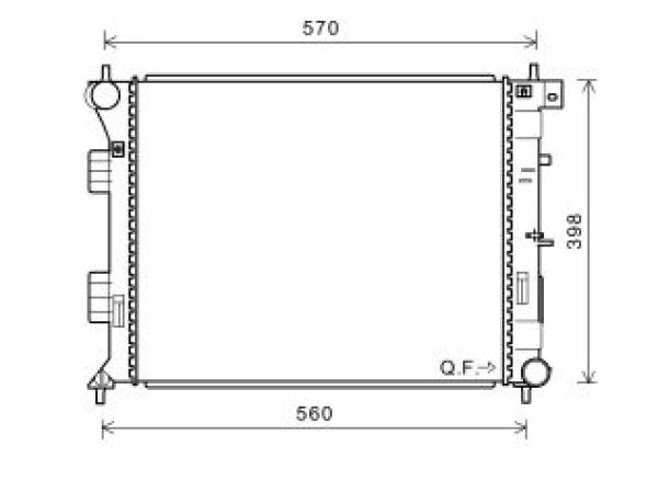 Diederichs Radiateur DCM3733