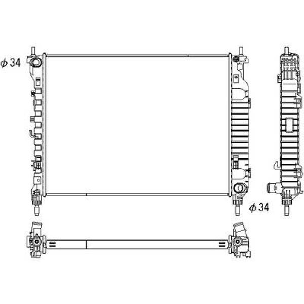 Diederichs Radiateur DCM3937