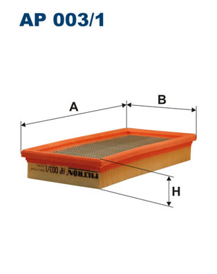 Filtron Luchtfilter AP 003/1