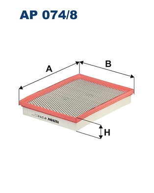 Filtron Luchtfilter AP 074/8