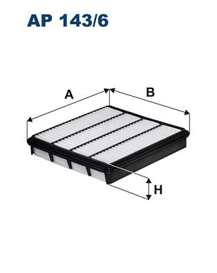 Filtron Luchtfilter AP 143/6