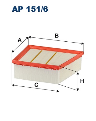 Filtron Luchtfilter AP 151/6