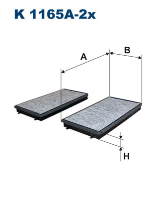 Filtron Interieurfilter K 1165A-2x