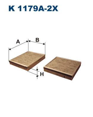 Filtron Interieurfilter K 1179A-2x