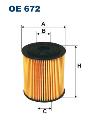 Filtron Oliefilter OE 672