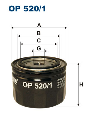 Filtron Filter/oliezeef automaatbak OP 520/1