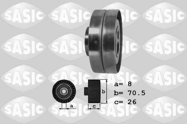 Sasic Geleiderol (poly) V-riem 1620071