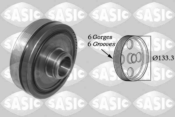 Sasic Riemschijf, krukas 2150057