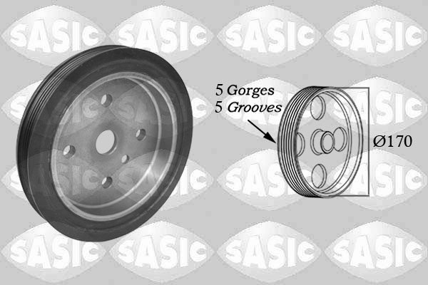 Sasic Riemschijf, krukas 2150062
