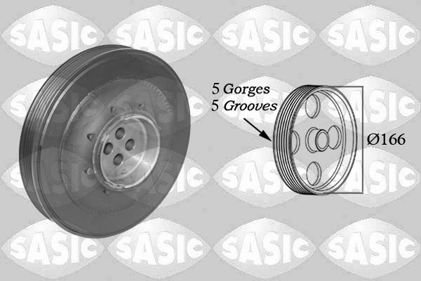 Sasic Riemschijf, krukas 2150068