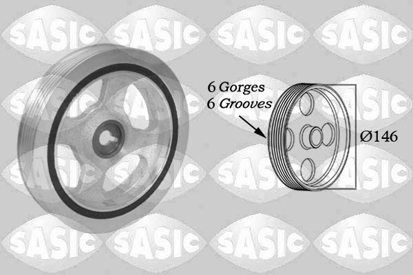 Sasic Riemschijf, krukas 2150079