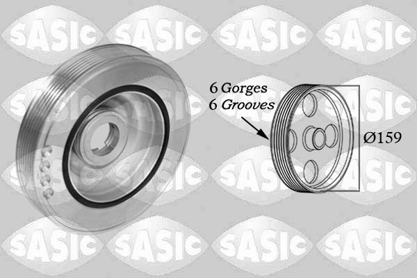Sasic Riemschijf, krukas 2150080