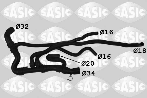 Sasic Radiateurslang 3404201