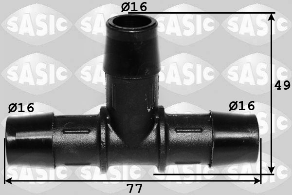 Sasic Slangkoppeling, brandstofslang 3980028