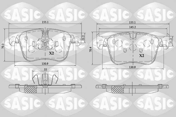 Sasic Remblokset 6210086