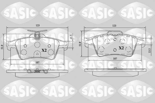 Sasic Remblokset 6210088