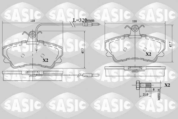 Sasic Remblokset 6214032