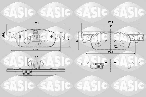 Sasic Remblokset 6214037