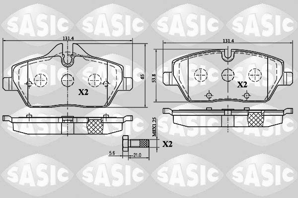 Sasic Remblokset 6216027