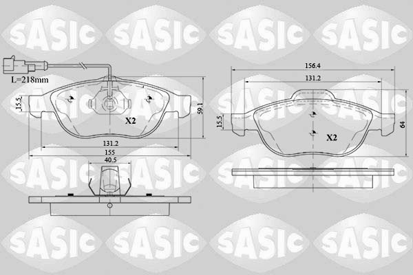 Sasic Remblokset 6216089