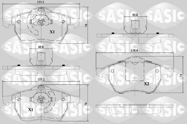 Sasic Remblokset 6216114