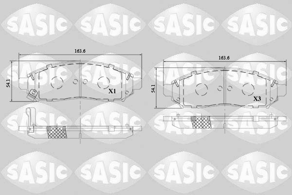 Sasic Remblokset 6216118