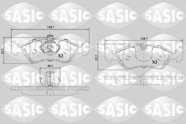 Sasic Remblokset 6216142