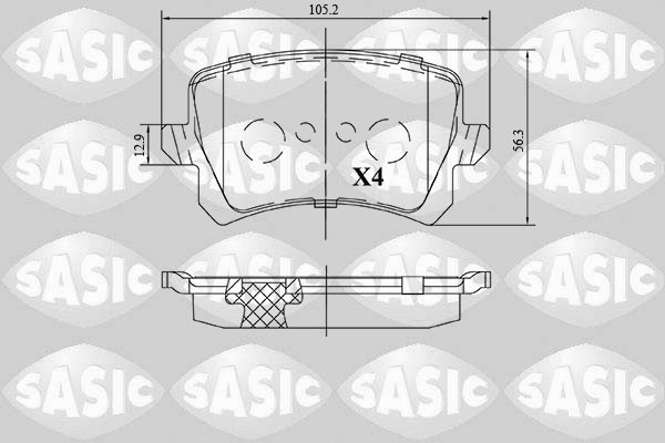 Sasic Remblokset 6216172
