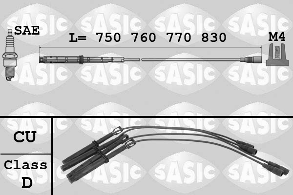 Sasic Bougiekabelset 9286067