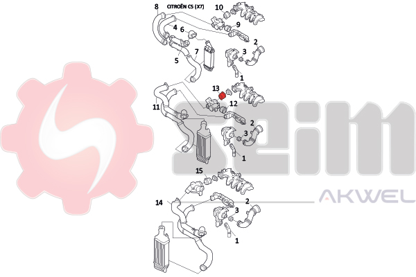 Seim Laadlucht-/turboslang 981136